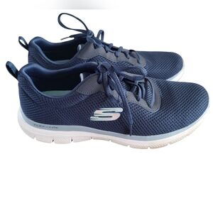 SKECHERS Flex Lite 149303 Sneakers Navy Blue Size 9.5